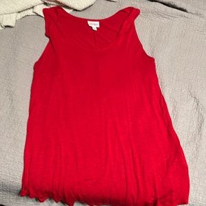 Red lularoe tank size 2x